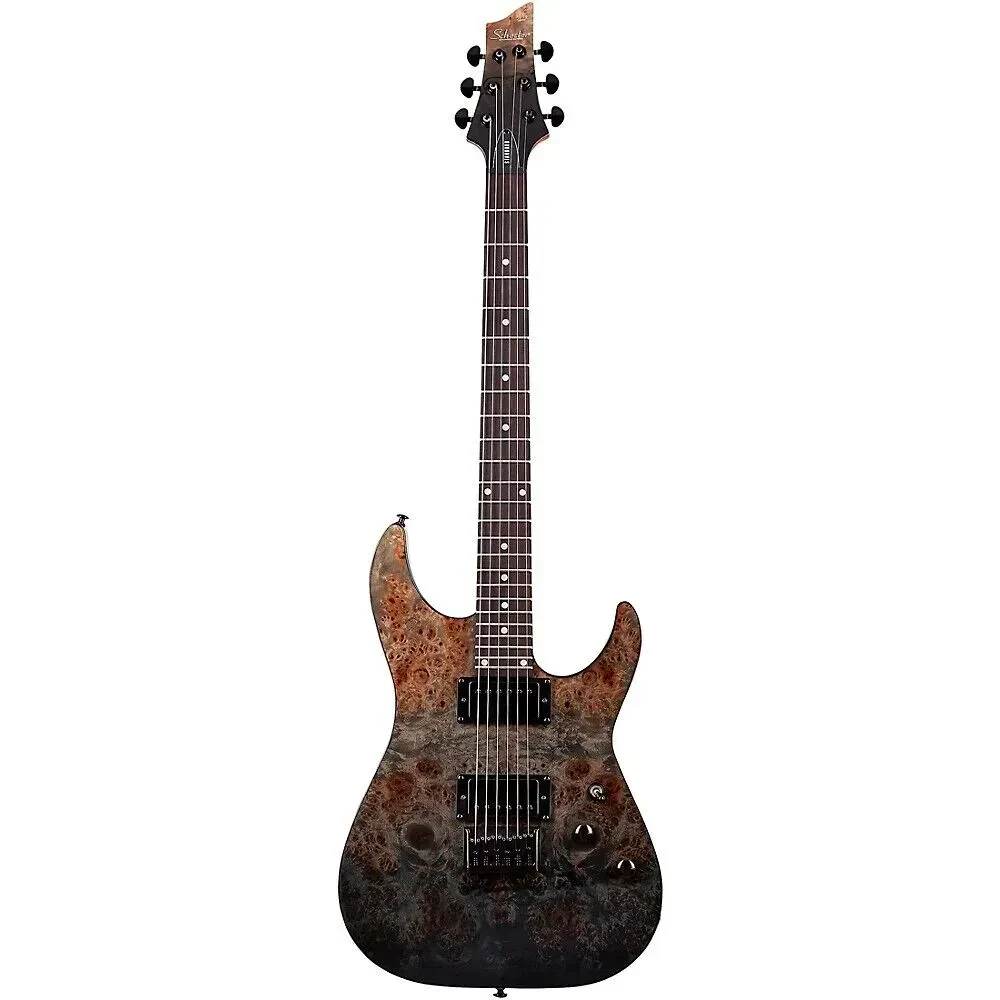 Электрогитара Schecter C-1 Standard Black Fade Burst Burl
