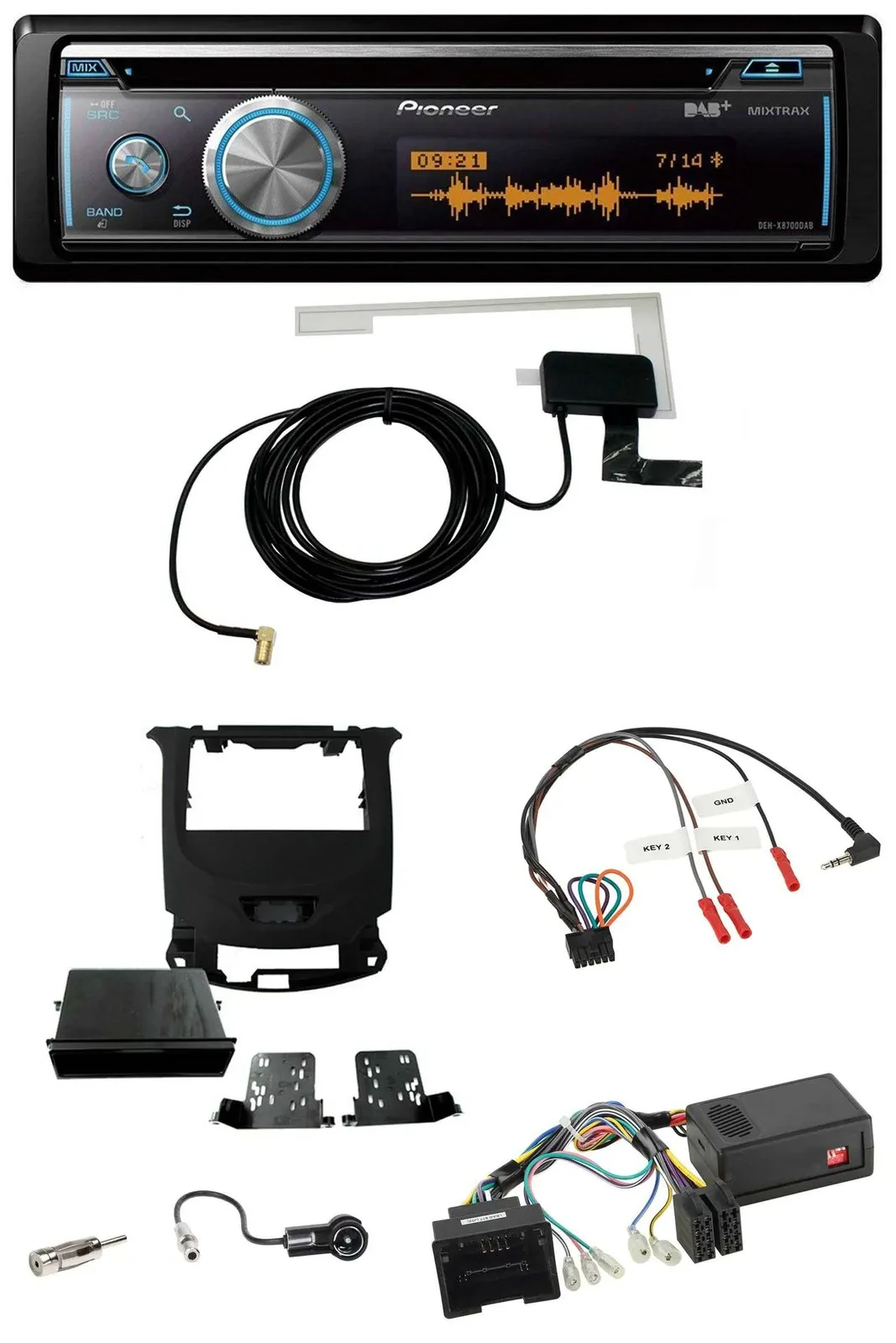 Автомагнитола Pioneer Bluetooth, DAB, USB, CD для Chevrolet Cruze (с 2016)