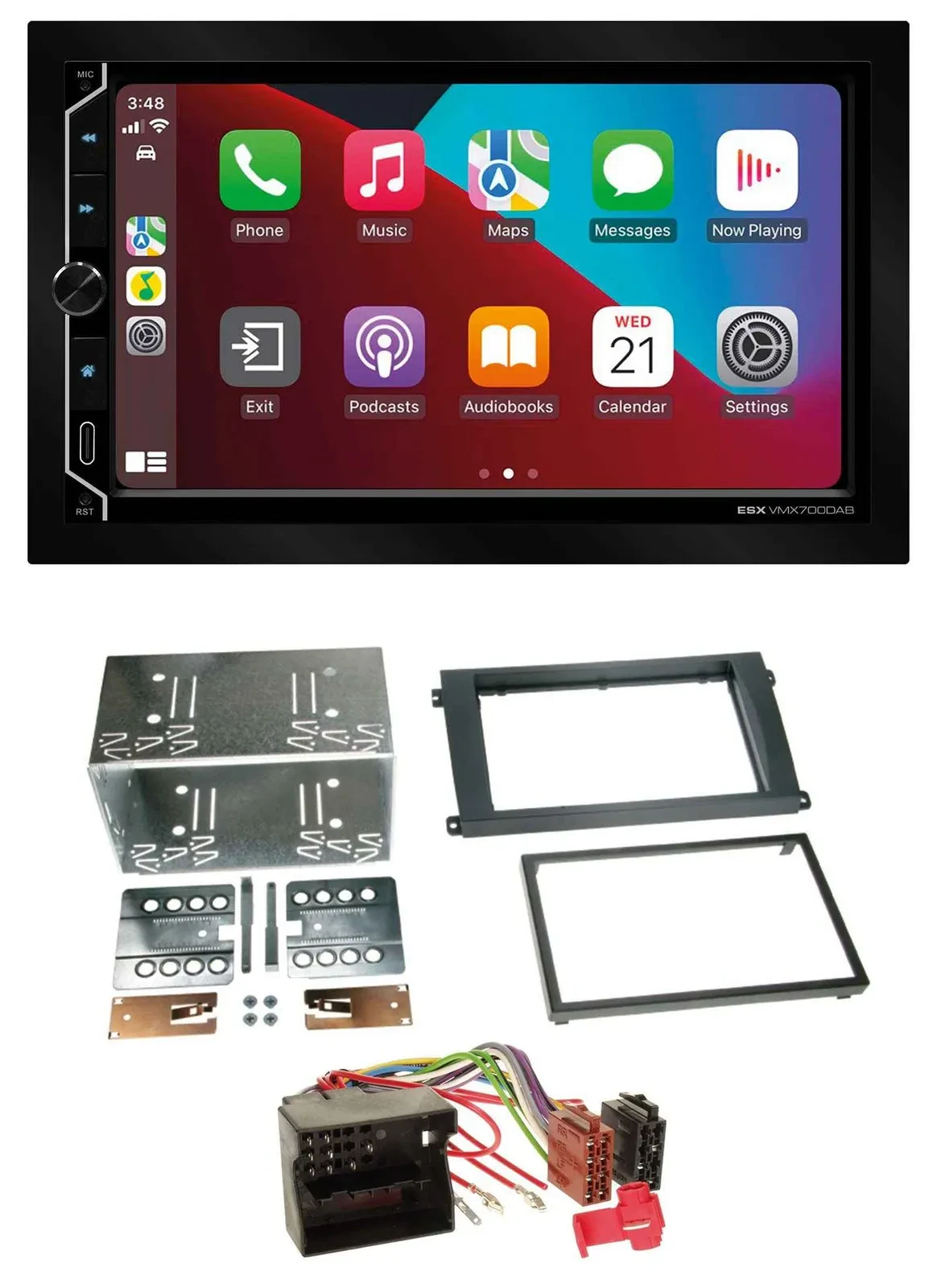 ESX 2DIN DAB USB MP3 Bluetooth Autoradio für Porsche Cayenne 2007-2010