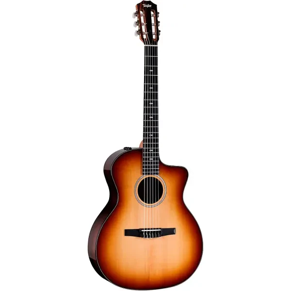 Классическая гитара с подключением Taylor 214ce-N Plus Boulevard Nylon Grand Auditorium Sunset Edgeburst