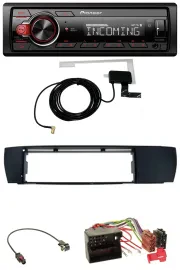 Pioneer USB MP3 DAB Bluetooth Autoradio für BMW X3 (E83 2004-2010) seitlich