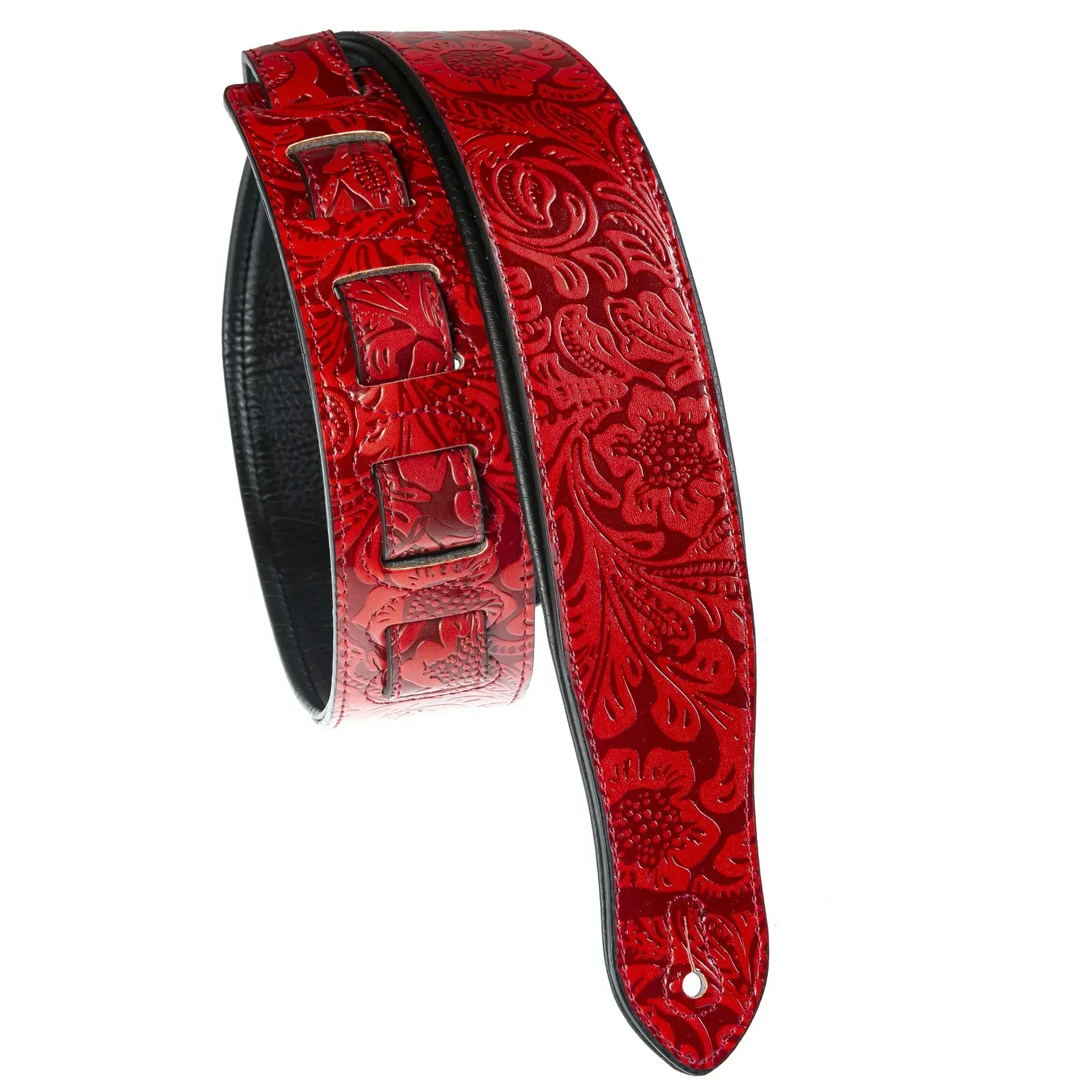 Ремень для гитары Fame Audio GIT0037256-000 Premium Floral Muster Red