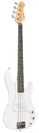 B300WH Бас-гитара, белая, Caraya