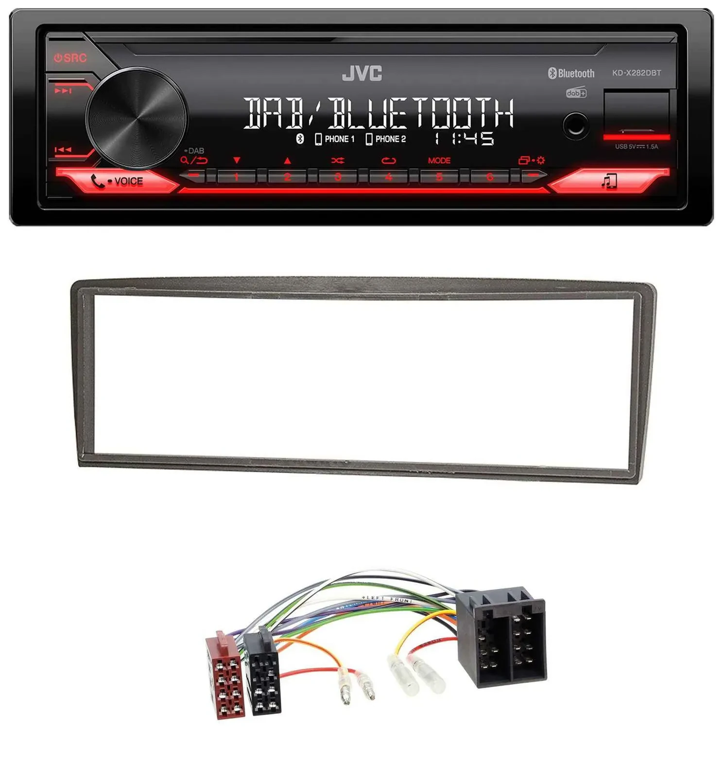 Автомагнитола JVC Bluetooth USB DAB MP3 для Alfa Romeo GTV (с 2004)