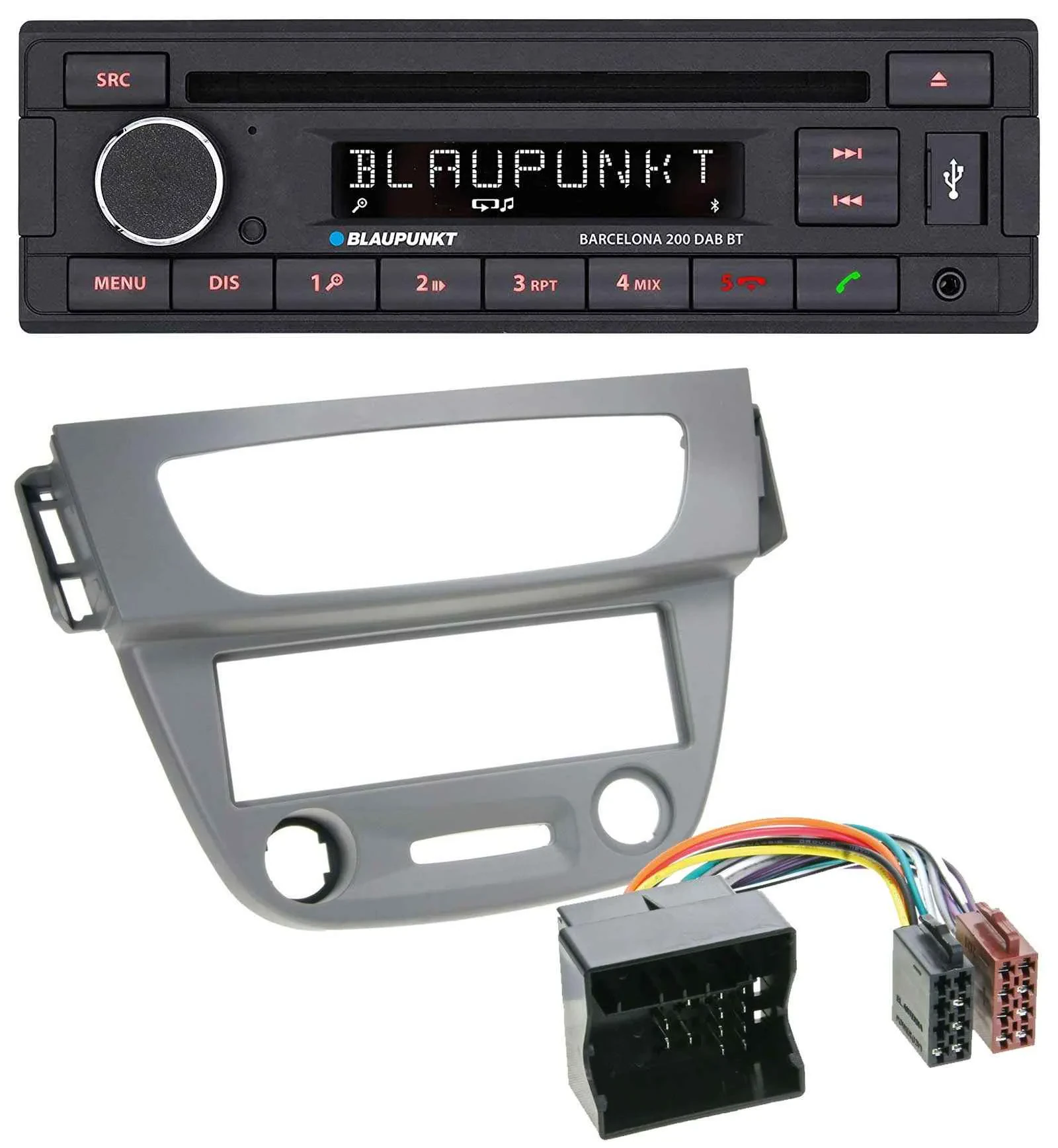 Blaupunkt USB DAB CD Bluetooth MP3 Autoradio für Renault Megane 3 Quadlock 09-14