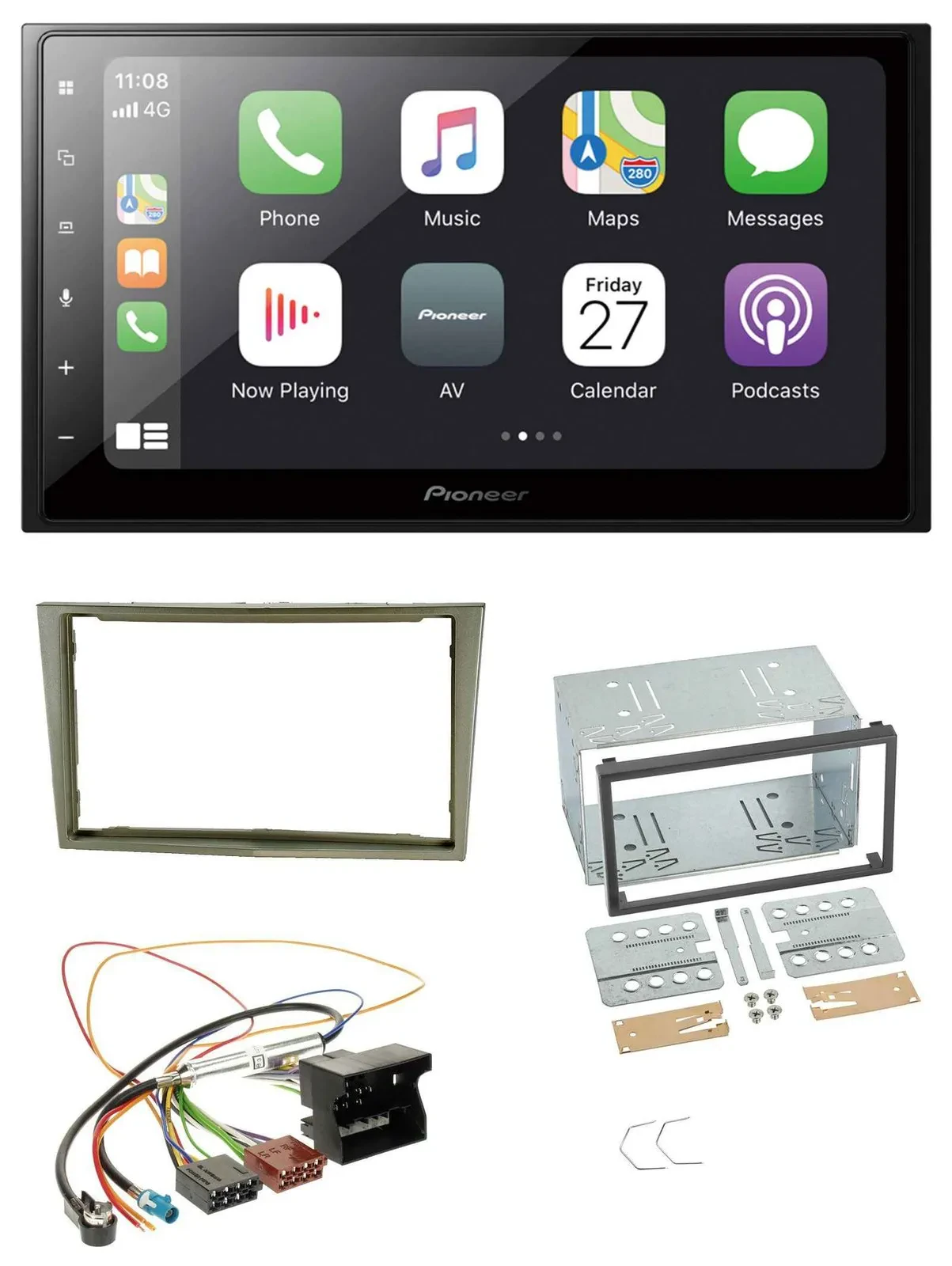 Pioneer MP3 Bluetooth DAB 2DIN USB Autoradio für Opel Corsa D Astra H Zafira B s