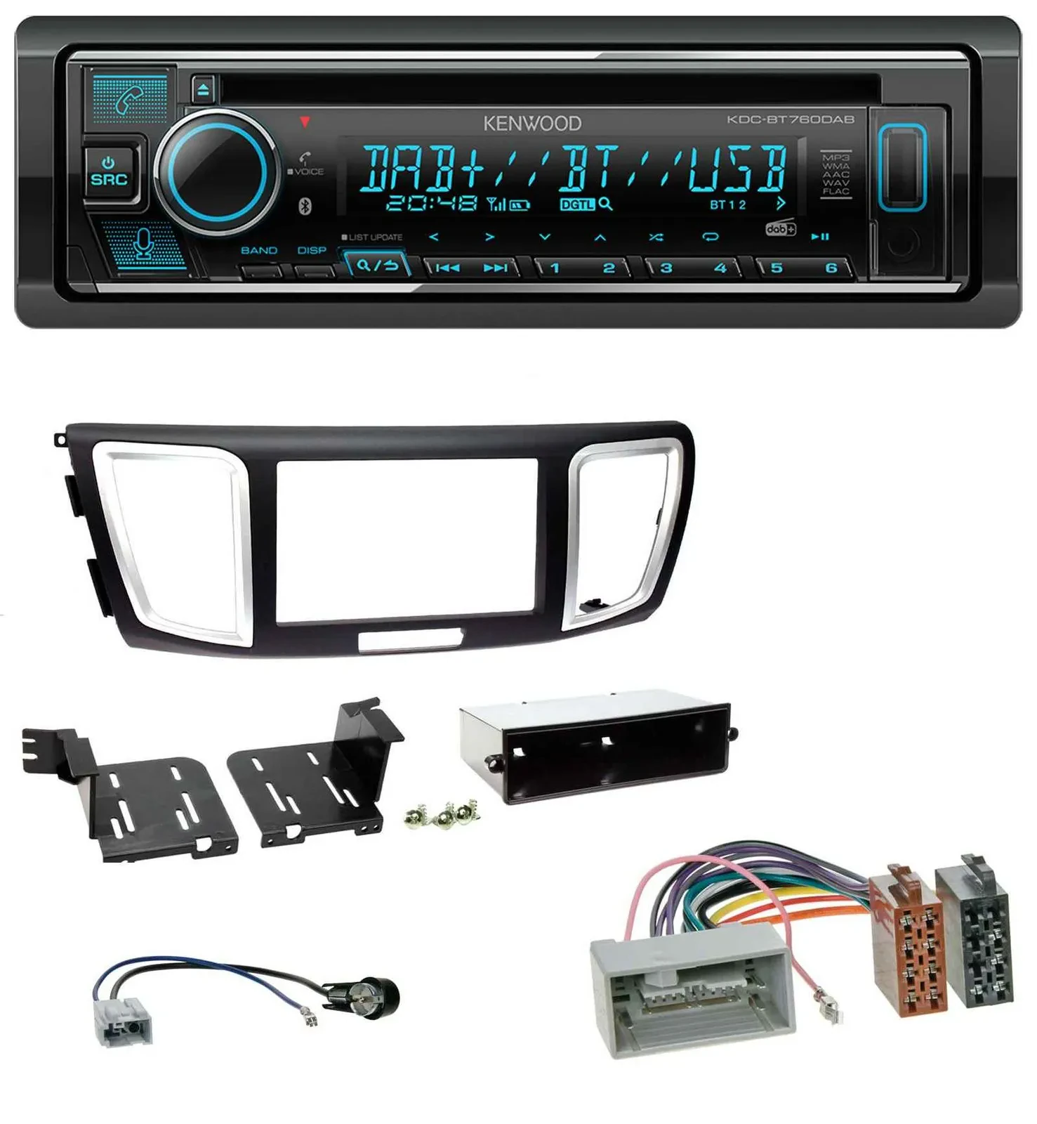 Kenwood MP3 Bluetooth DAB USB CD Autoradio für Honda Accord (ab 2011)