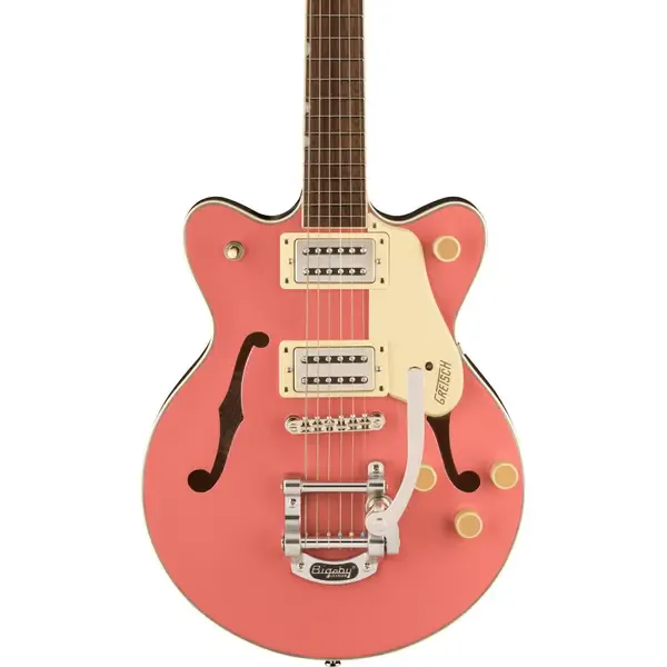 Полуакустическая электрогитара Gretsch G2655T Streamliner Center Block Jr. Double-Cut with Bigsby Coral