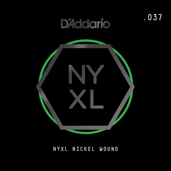 Струна одиночная D'Addario NYNW037 NYXL Nickel Wound Single 037