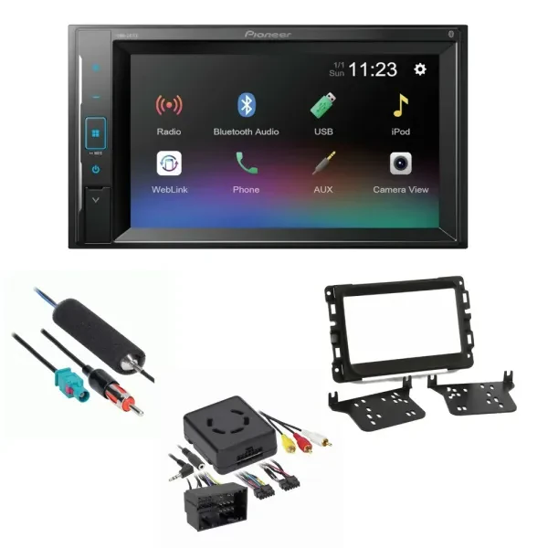 2013-2018 Ram 1500 Pioneer Double DIN Bluetooth Car Stereo Upgrade | 241ex