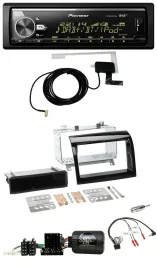 Автомагнитола для Fiat Ducato 2012–2015 Pioneer Bluetooth, DAB, USB, поддержка кнопок на руле, черный (piano black)