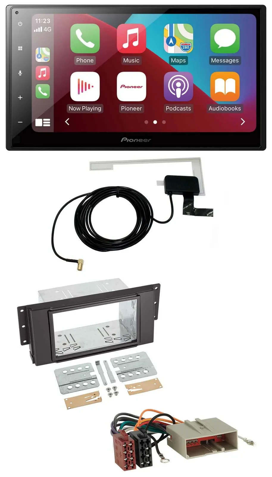 Pioneer USB Bluetooth DAB MP3 2DIN Autoradio für LandRover Freelander 06