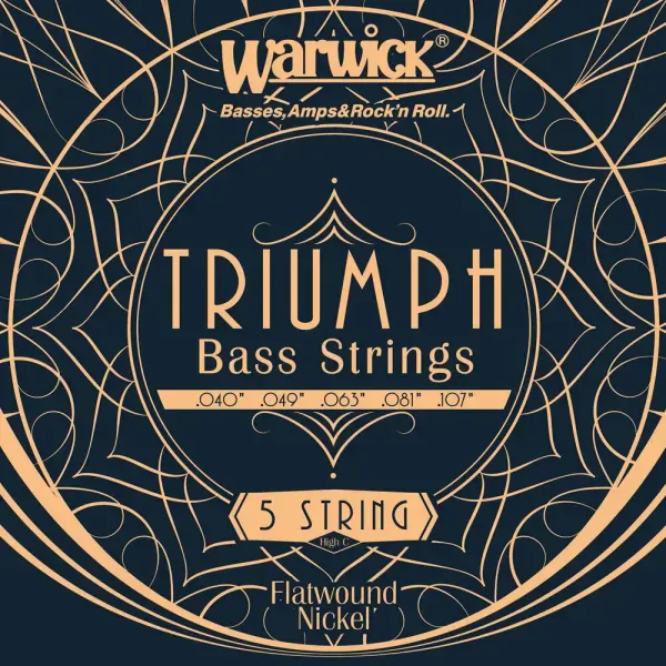 Струны для контрабаса Warwick Triumph Bass Flatwound Nickel 40-107
