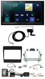 Автомагнитола Pioneer 2DIN DAB USB Bluetooth для Porsche 911 (2011–2017) с поддержкой кнопок на руле, MOST