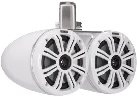 2) Kicker 45KMTDC65W 6.5" Loaded Marine Dual Cans w/ 45KM654L Wakeboard Speaker