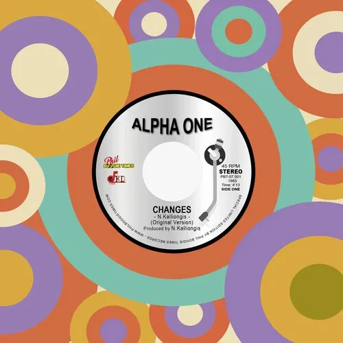 Виниловая пластинка Alpha One - Changes (Original Version) / Changes (Instrumental) [New 7" Vinyl] R