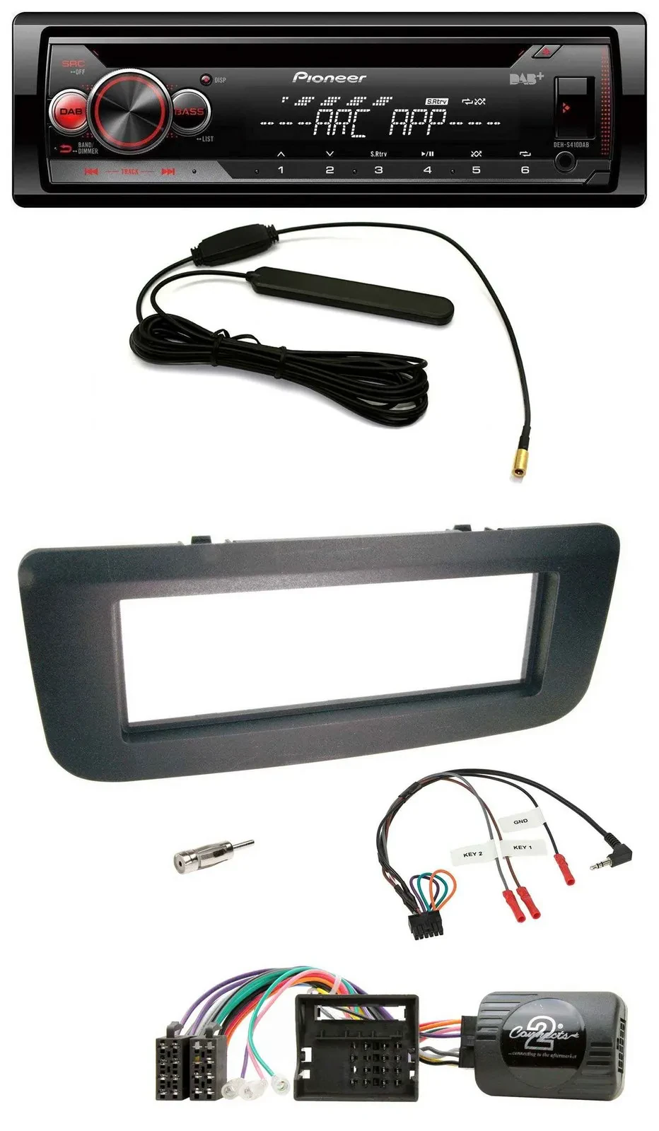 Pioneer CD USB Lenkrad DAB MP3 Autoradio für Skoda Fabia 07-14 Praktik Roomster