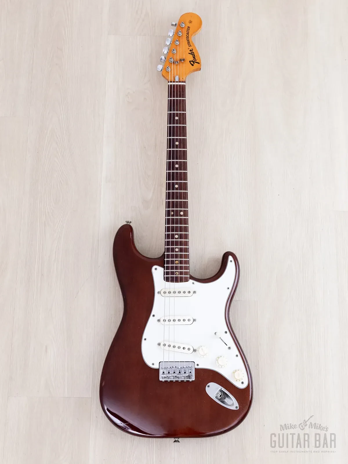Электрогитара Fender Stratocaster Hardtail SSS Mocha w/case USA 1973