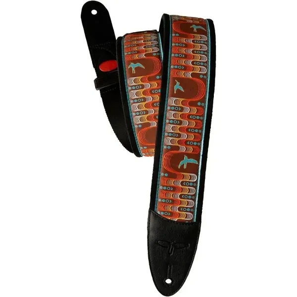 PRS Custom Jacquard Birds Wavelength Padded Guitar Strap Blue 2.4 in.