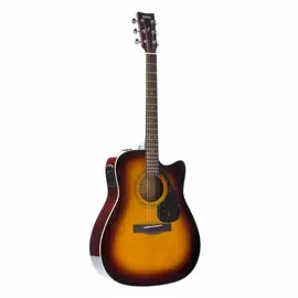 Электроакустическая гитара Yamaha FX370C Dreadnought Cutaway Tobacco Brown Sunburst