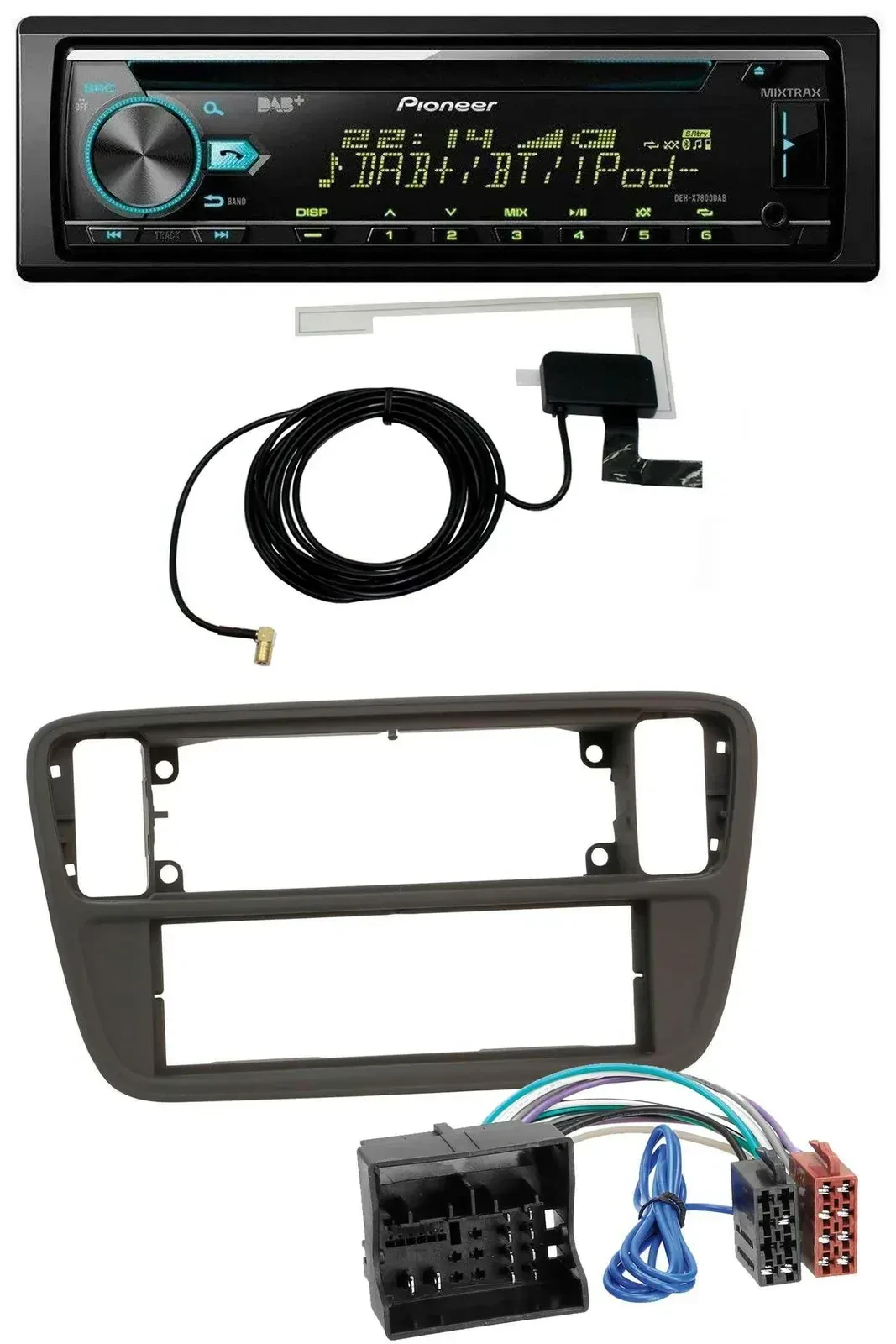 Автомагнитола Pioneer CD/USB/AUX, DAB для Seat Mii (с 2011)