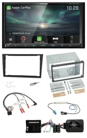 Kenwood Bluetooth USB 2DIN Lenkrad TMC DAB Navigation für Opel Corsa D 2006-2008