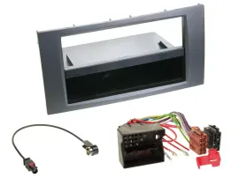 Einbauset DIN Autoradio für Ford Fusion Kuga Transit 05-12 anthrazit