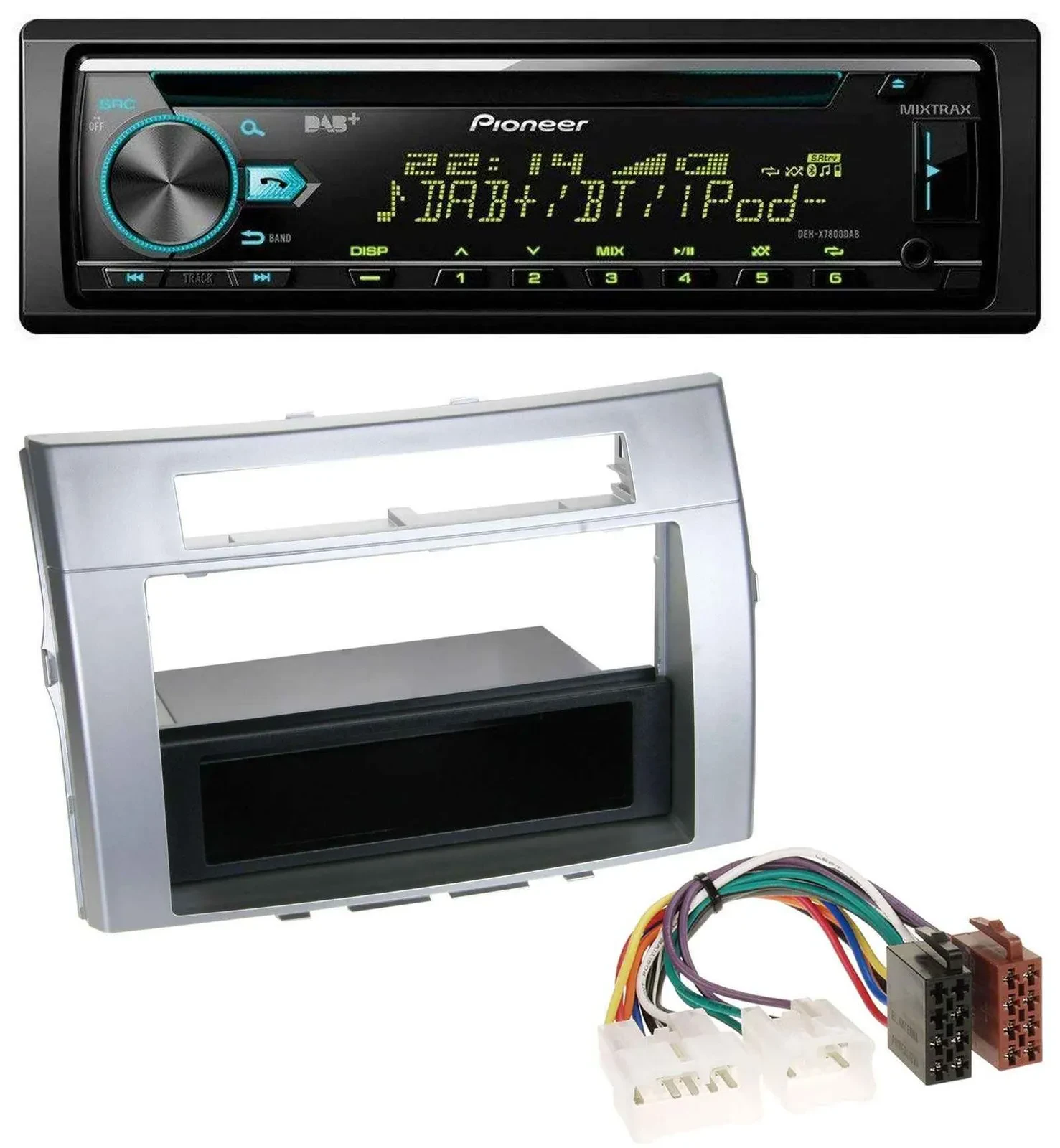 Автомагнитола для Toyota Corolla Verso (2004–2009) Pioneer DAB, CD/MP3, USB, Bluetooth