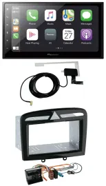 Pioneer USB MP3 2DIN Bluetooth DAB Autoradio für Peugeot 308 SW CC 09-14 schwarz