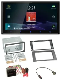 JVC USB Bluetooth 2DIN DAB MP3 Autoradio für Ford C-Max Galaxy S-Max 03-07 anthr