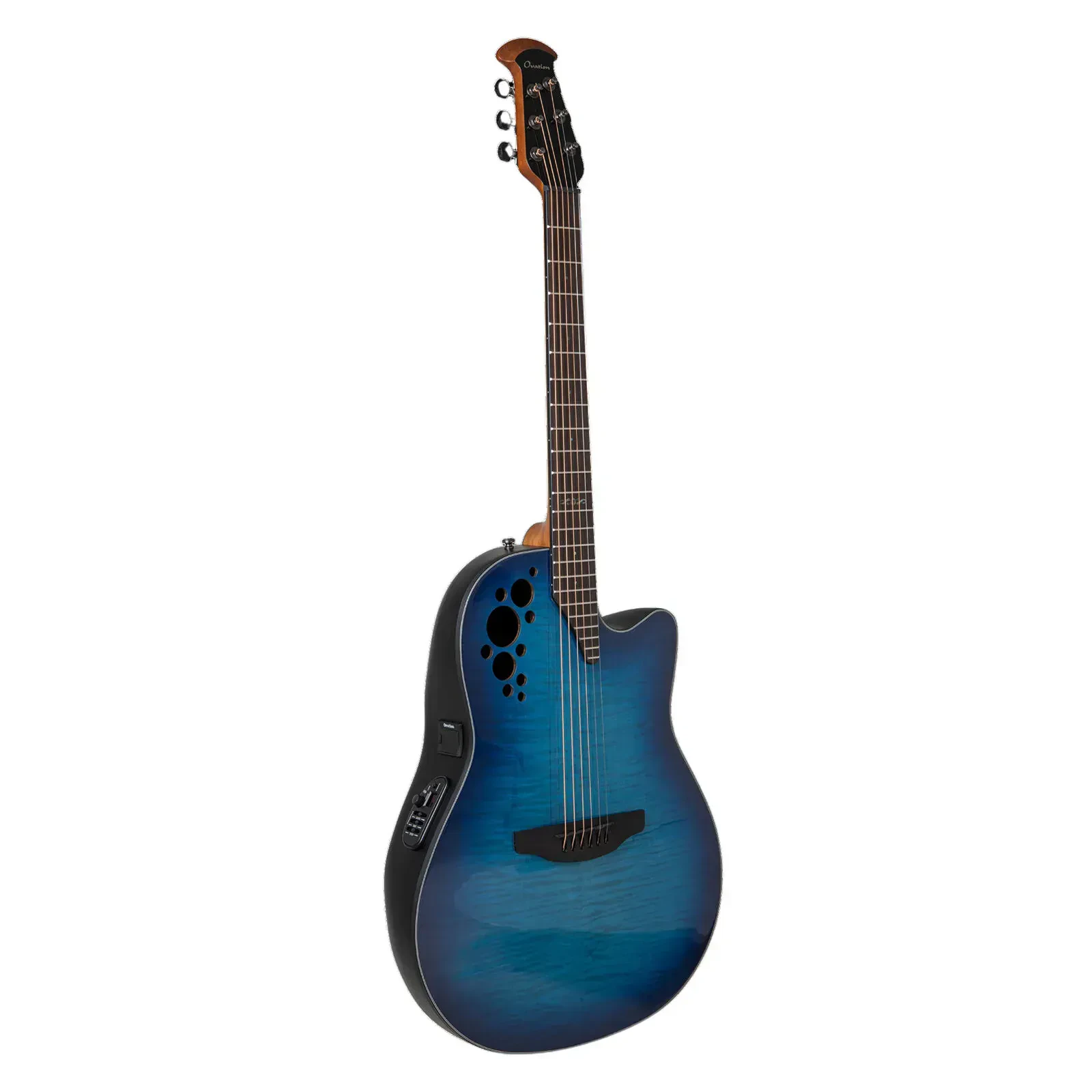 Электроакустическая гитара Ovation Celebrity Elite Plus Blue Flamed Maple