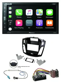 Pioneer DVD 2DIN MP3 DAB Bluetooth USB Autoradio für Ford Focus 2014-2018 schwar