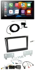 Автомагнитола Pioneer 2-DIN, USB, Bluetooth, DAB, для Fiat Doblo (с 2015), чёрный (piano black)