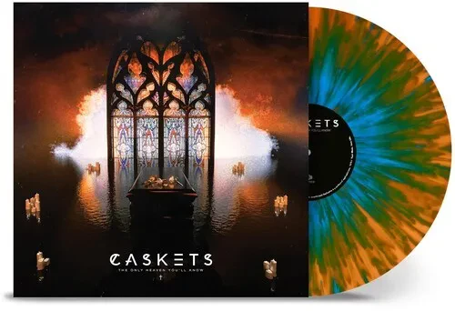 CASKETS Only Heaven Youll Know (Orange/Sky Blue Splatter) LP