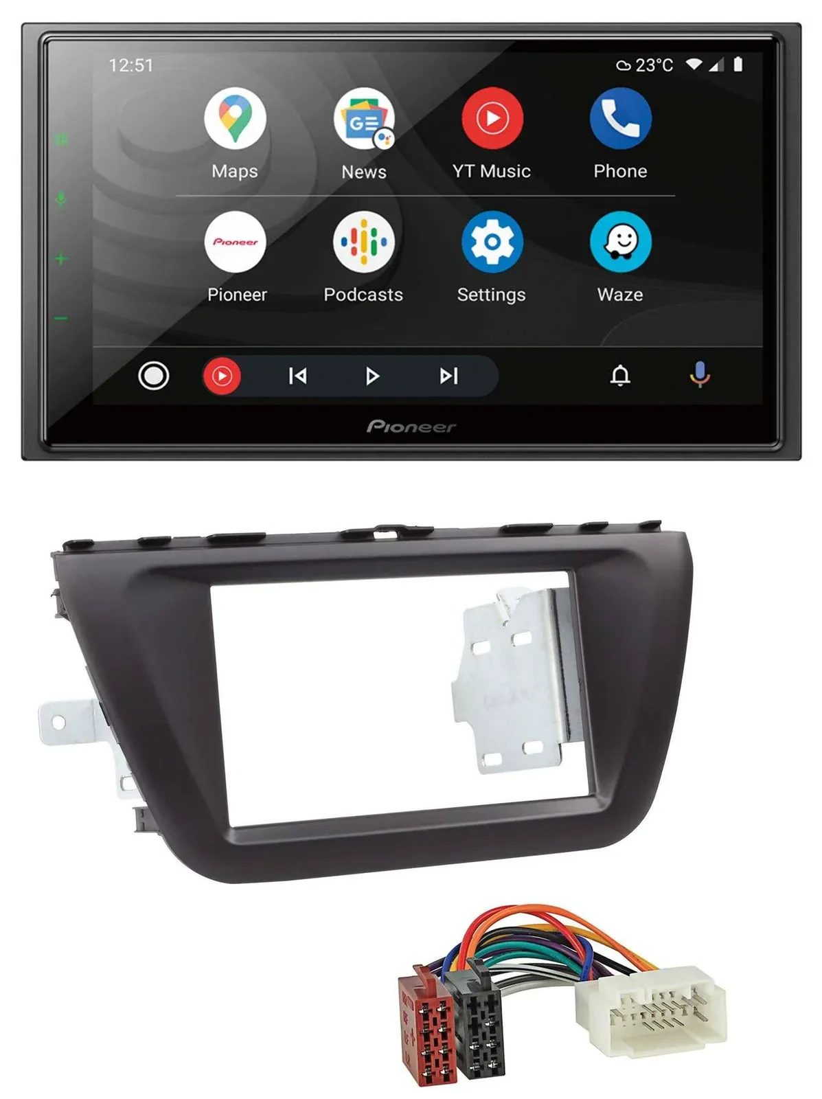 Автомагнитола Pioneer 2 DIN USB DAB MP3 Bluetooth для Suzuki SX4 (с 2013)