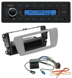 Автомагнитола VDO 1DIN MP3 USB AUX для Seat Ibiza (с 2008), серый