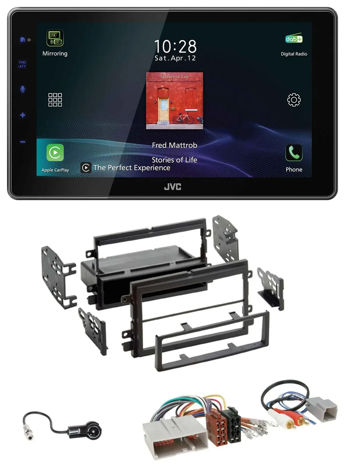 JVC DAB MP3 Bluetooth USB Autoradio für Ford Mustang, F150 (2004-2009)