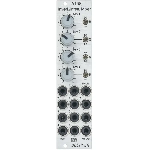 Модульный студийный синтезатор Doepfer A-138j Inverting Interrupting Janus Mixer