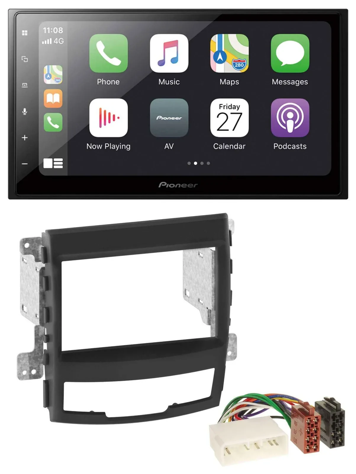 Pioneer MP3 Bluetooth DAB 2DIN USB Autoradio für SSangYong Korando 10-13