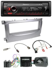 Pioneer Lenkrad USB DAB Bluetooth Autoradio für Ford S-Max Mondeo Can-Bus 07-14