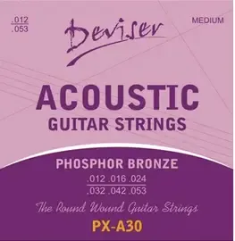 Струны для акустической гитары Deviser PX-A30 Phosphor Bronze 12-53