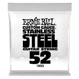 Струна для электрогитары Ernie Ball P01952 Stainless Steel, сталь, калибр 52