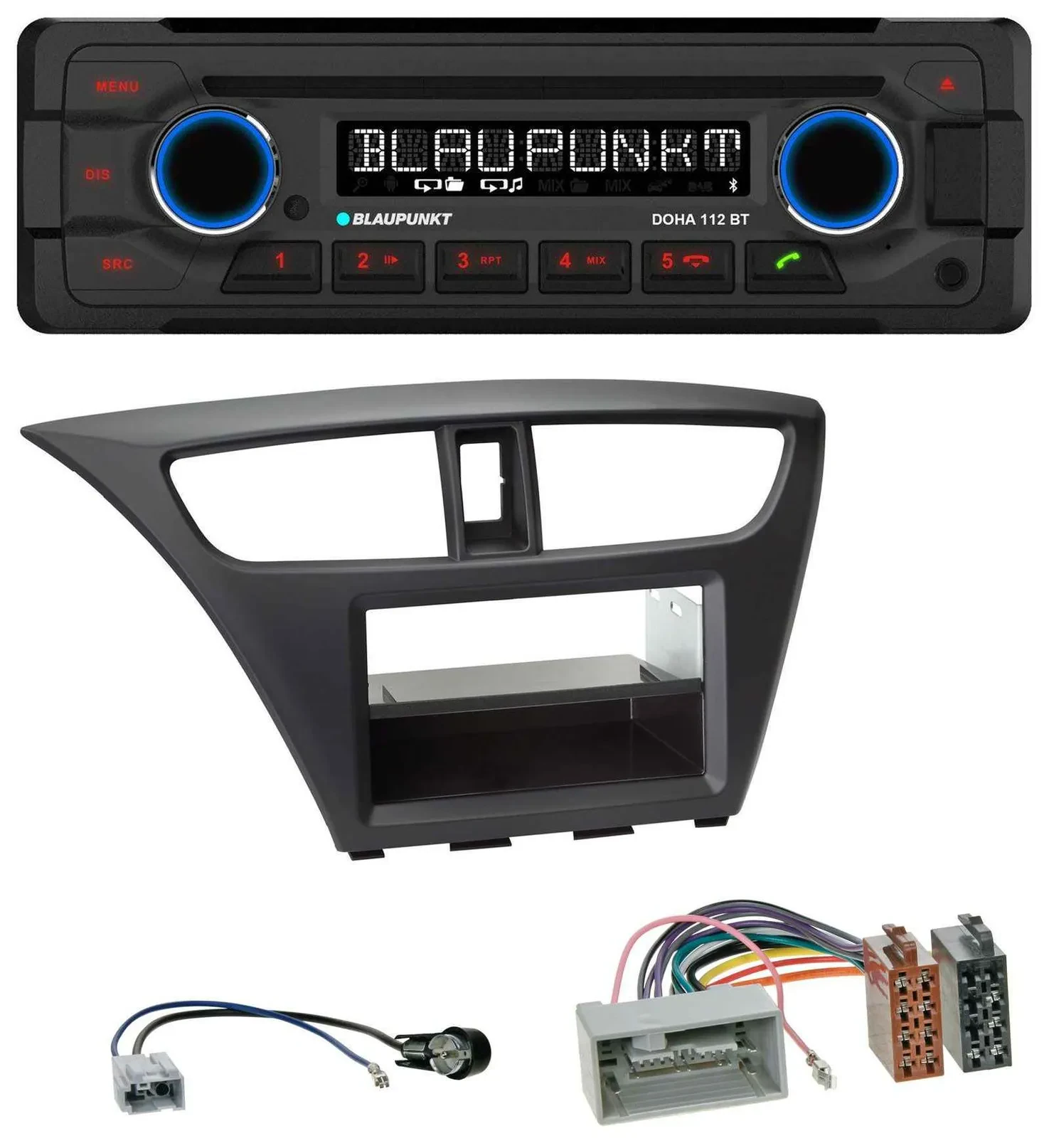 Blaupunkt AUX MP3 CD Bluetooth USB Autoradio für Honda Civic (ab 2012)