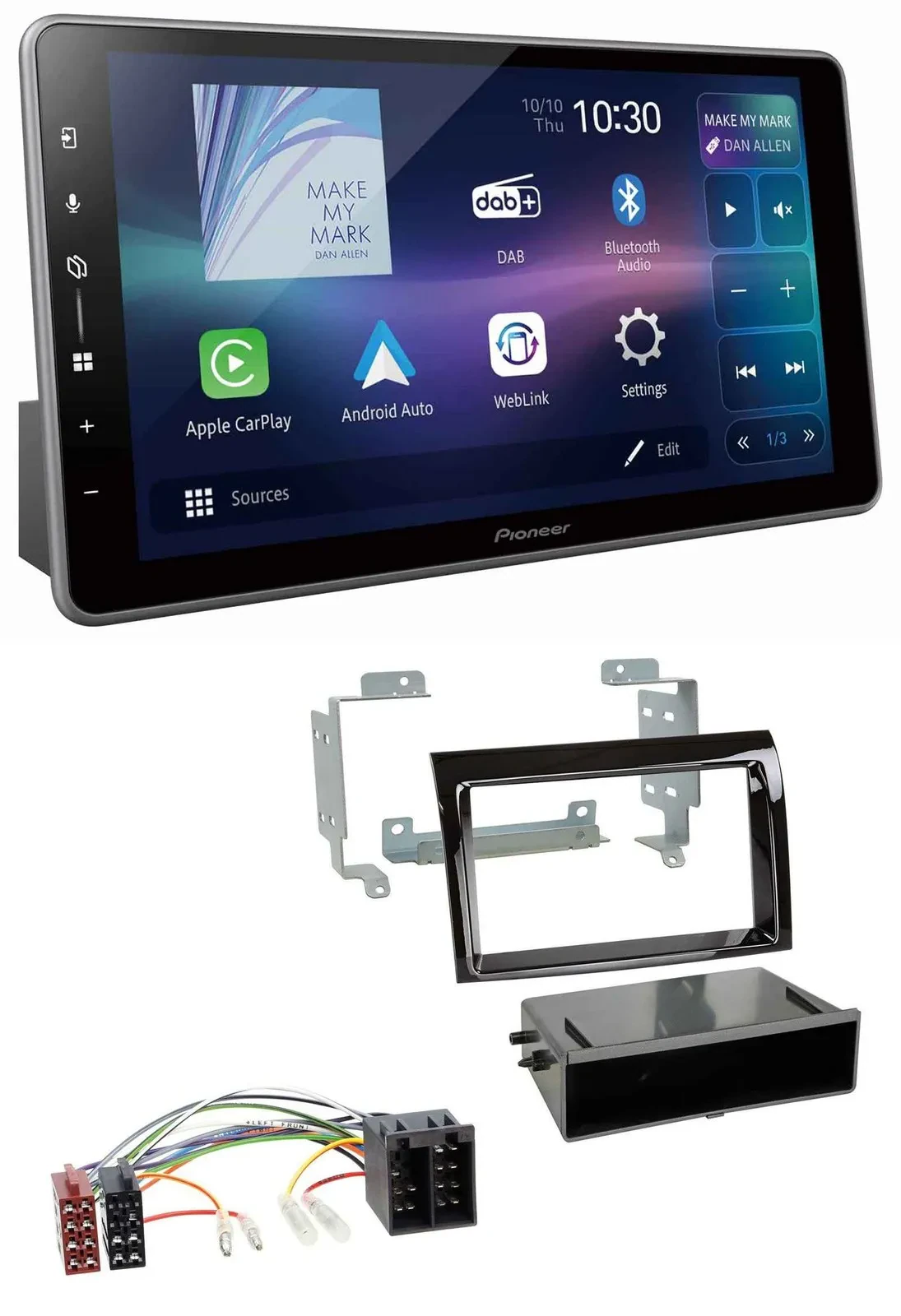 Pioneer Bluetooth USB DAB MP3 Autoradio für Fiat Ducato Citroen Jumper 06-11 pia