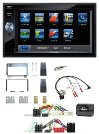 Blaupunkt 2DIN Bluetooth TMC USB Lenkrad SD Navigation für KIA Carnival II VQ 20