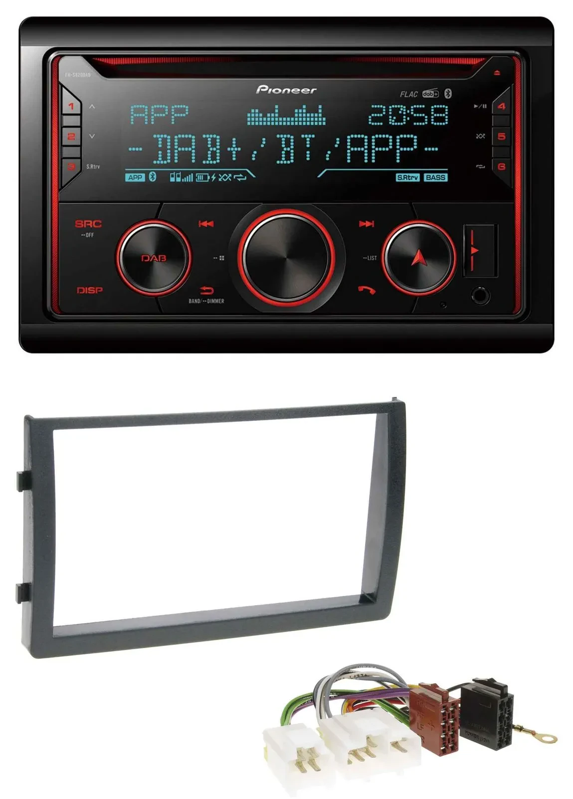 Автомагнитола Pioneer 2-DIN, DAB, CD, USB, Bluetooth для Nissan Altima 2005–2006