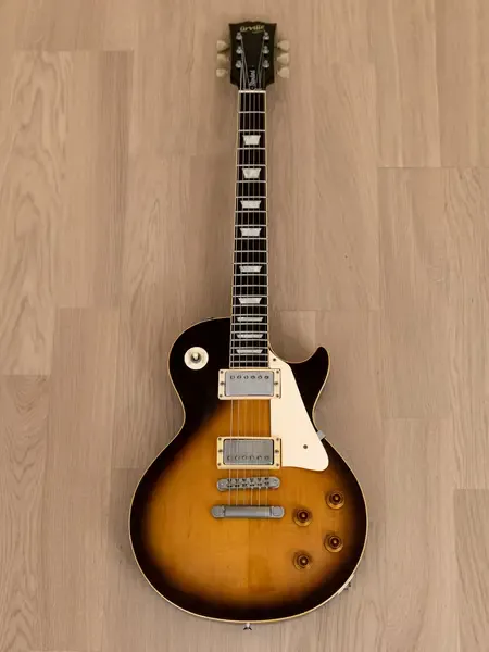 Электрогитара Orville Les Paul Standard Sunburst Gibson Bill Lawrence Humbuckers w/case Japan 1990