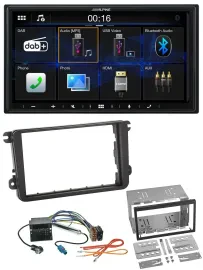 Alpine Bluetooth 2DIN MP3 DAB USB Autoradio für VW Sharan ab 10 Tiguan ab 07 Tou