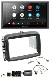 Pioneer USB 2DIN DAB Lenkrad Bluetooth Autoradio für Fiat 500 L ab 2012