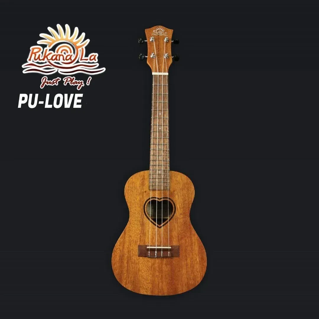 PukanaLa Model LOVE-T Tenor Ukulele with Sapele Mahogany Top, Back and Sides
